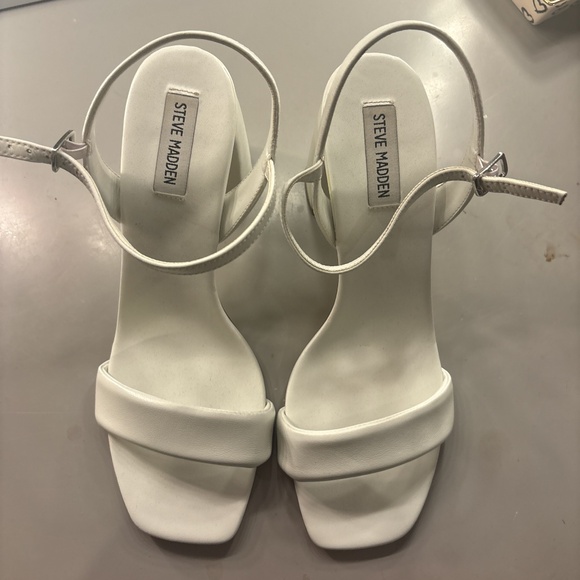 Steve Madden White Heels - Picture 3 of 5